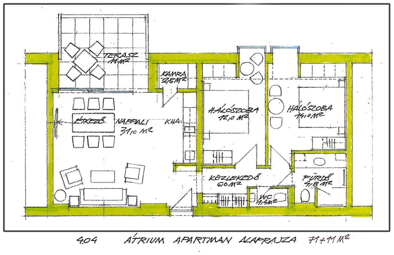 Atrium Apartman Heviz Mit Panoramaterrasse Und Tiefgarage Exteriér fotografie